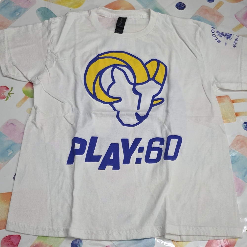 Kids Unisex Girls/Boys Los Angeles Rams T-shirt Youth Size Medium M